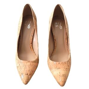 Mix No 6 Nude Cork Style Heels Size 10M